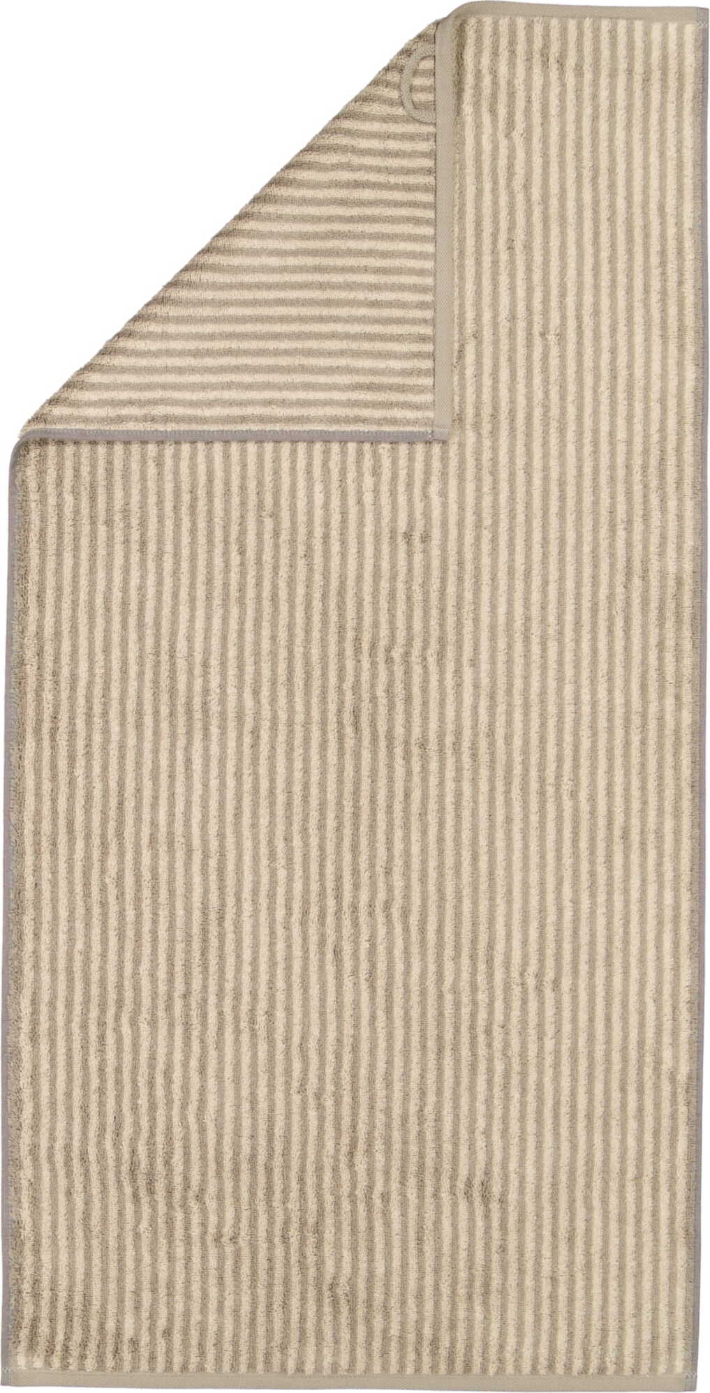 Two-Tone Handtuch gestreift 50 x 100 cm, graphitgrau