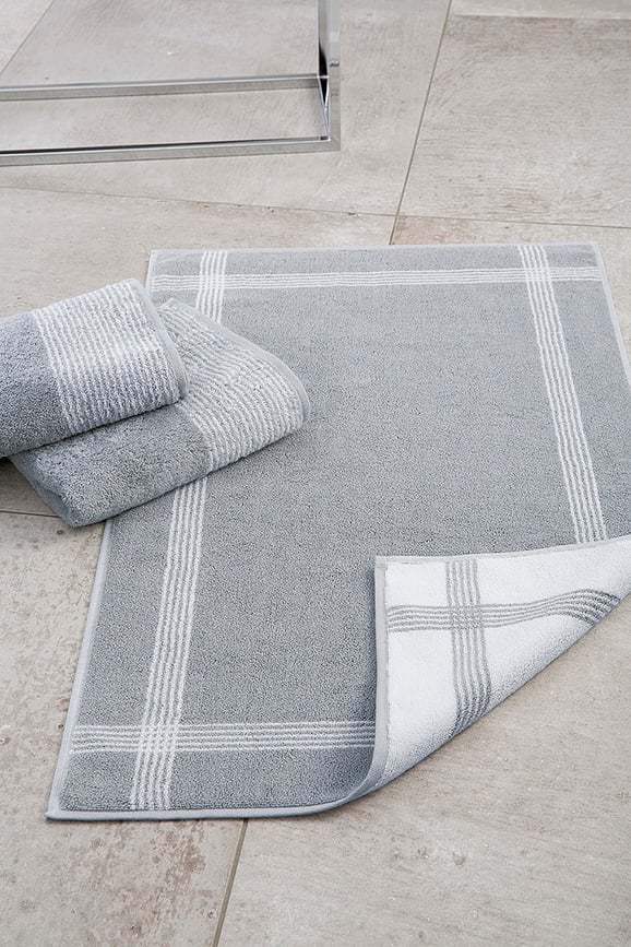 Two-Tone Kupaonska Prostirka 50 x 80 cm siva