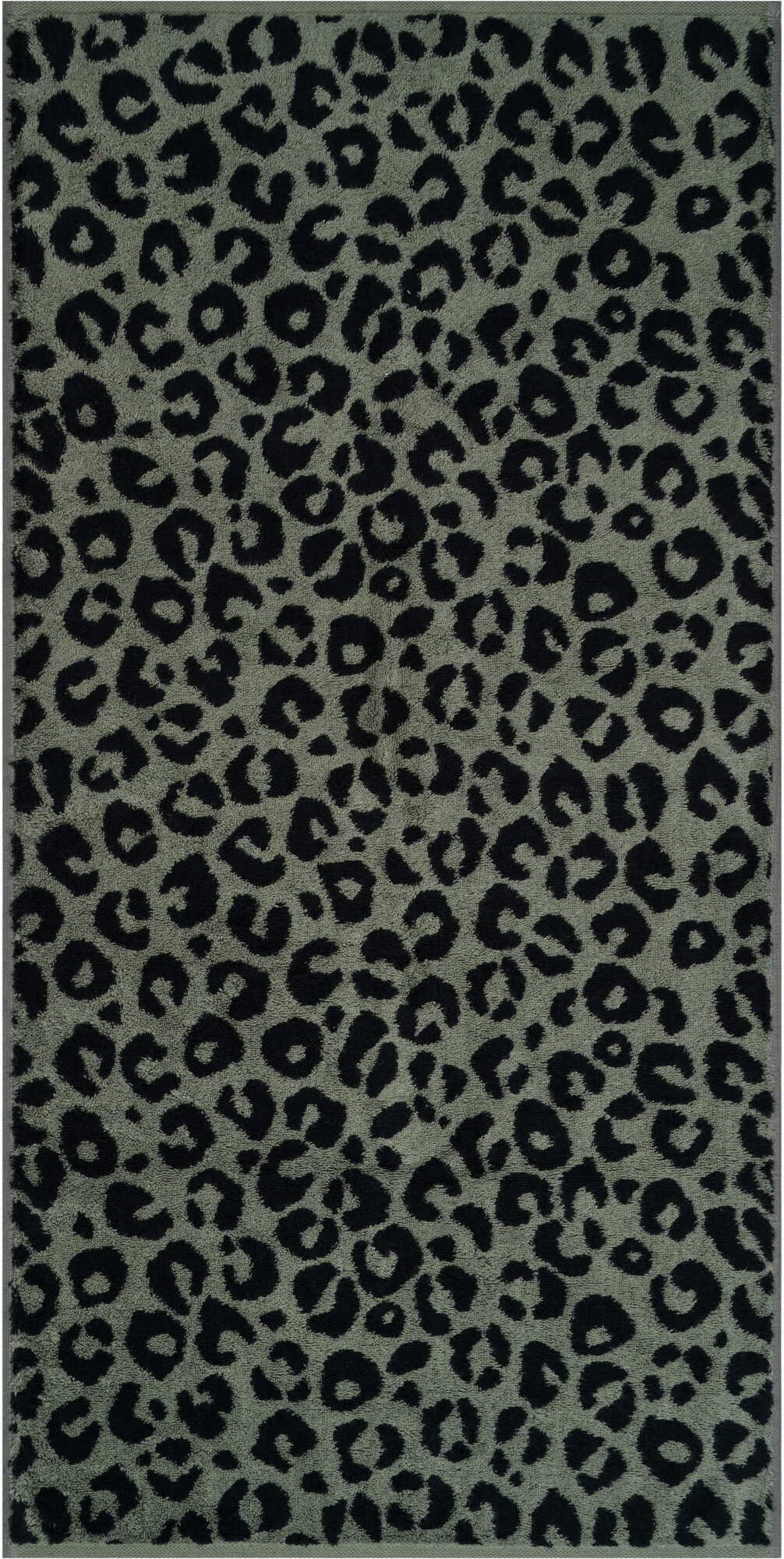 Two-Tone Leo Gästehandtuch mit Leopardenmuster 30 x 50 cm, olivgrün