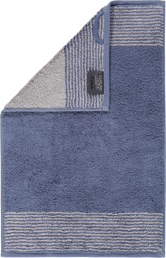 Two-Tone Serviette, 30 x 50 cm, bleu foncé