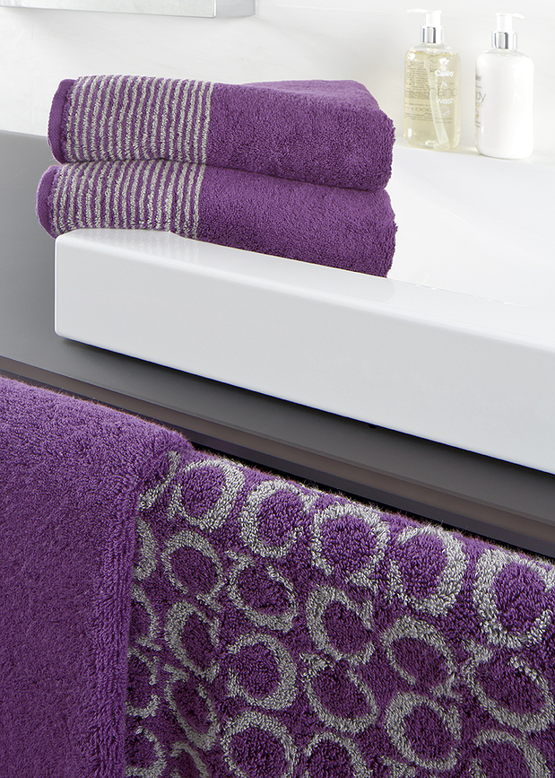 Two-Tone Serviette 80 x 150 cm, gris foncé