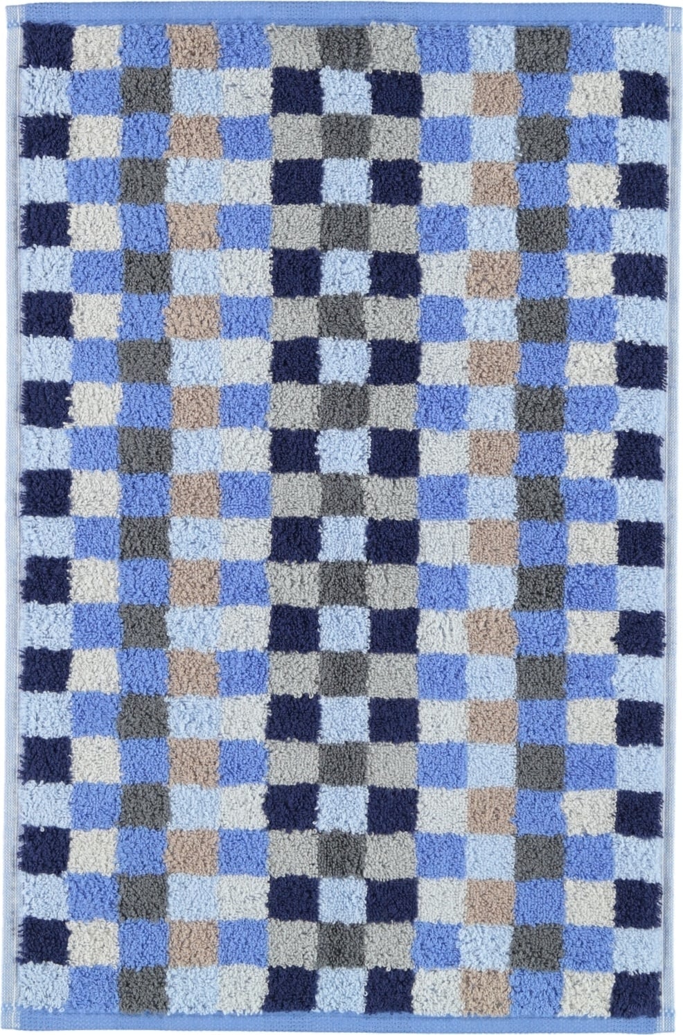 Unique Handtuch 30 x 50 cm Schachbrett saphirblau