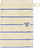 Vannas cimds Lines&Hearts 16 x 22 cm, zils