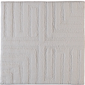 Vonios kilimėlis Cawo reljefinis baltos spalvos 60 x 60 cm