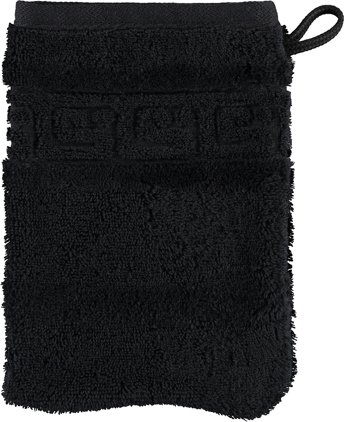 Washandje Noblesse 16 x 22 cm zwart