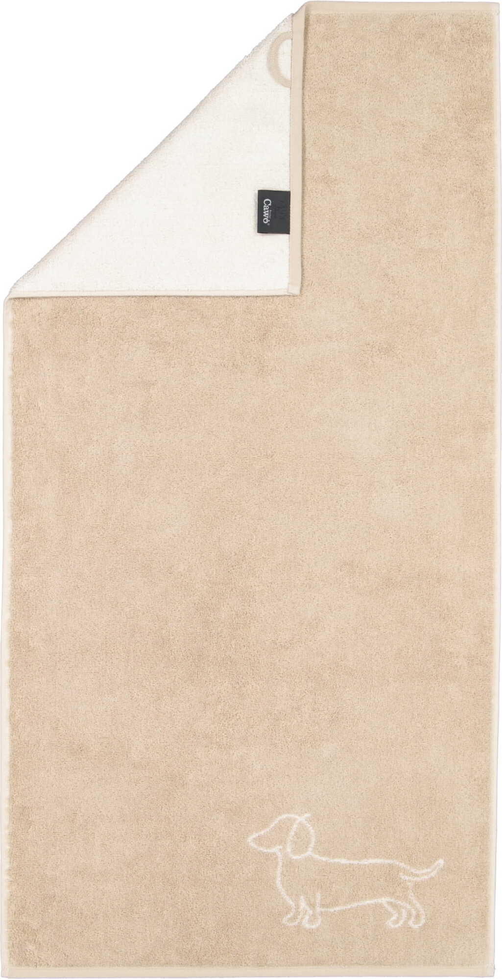 WE LOVE DOGS Companion Handtuch 30 x 50 cm, natur-beige