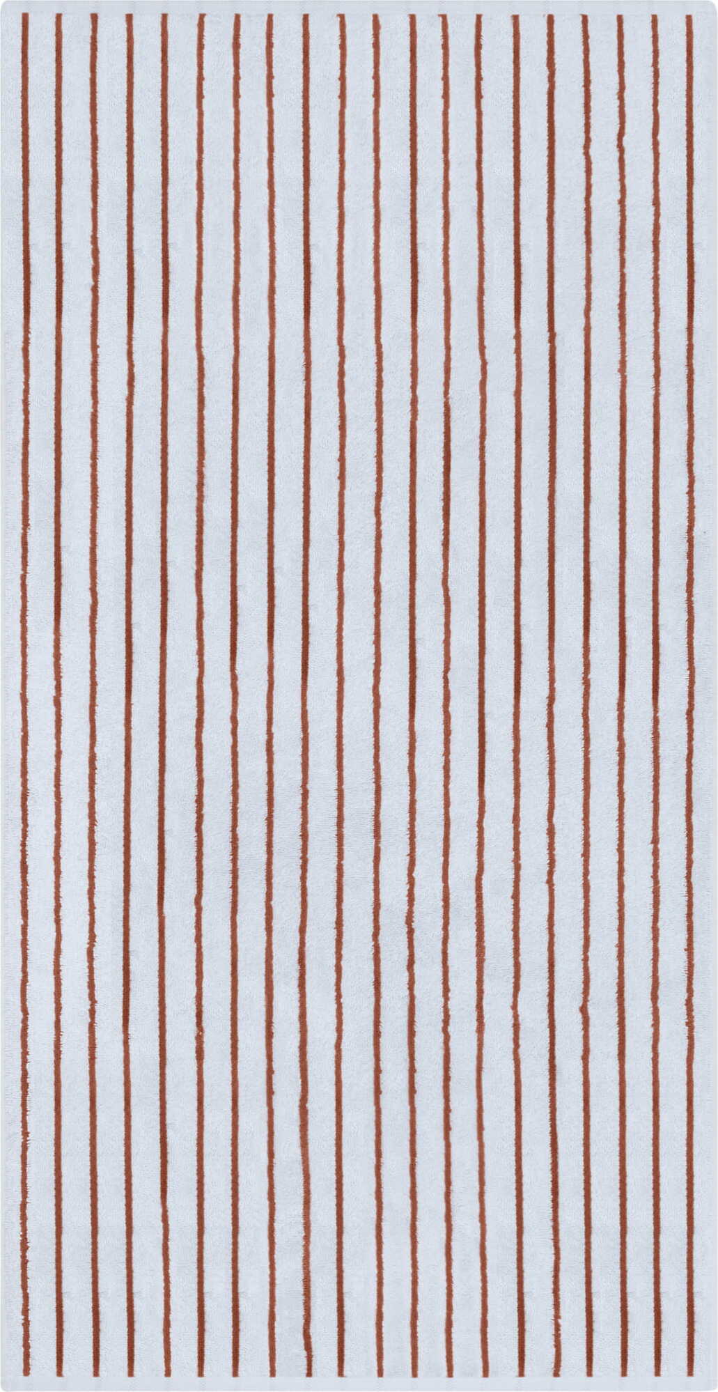 Weekend Badetuch gestreift 70 x 140 cm, hellblau-kupferfarben