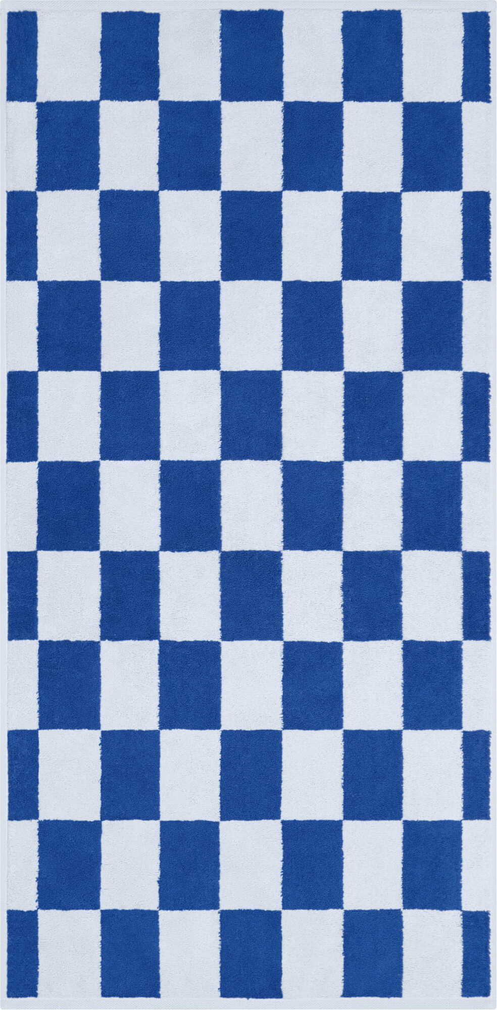 Weekend Handtuch kariert 50 x 100 cm, hellblau-kobaltblau