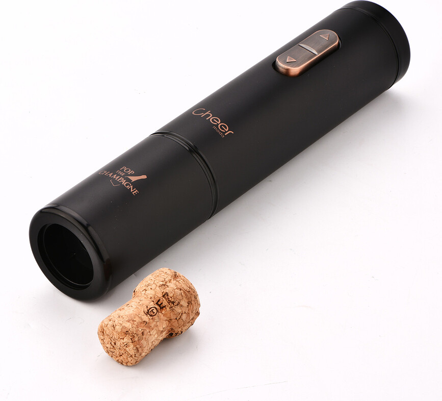 Abrebotellas eléctrico Ace, para champán, con tapón conservador Bubble, Set de 2 piezas