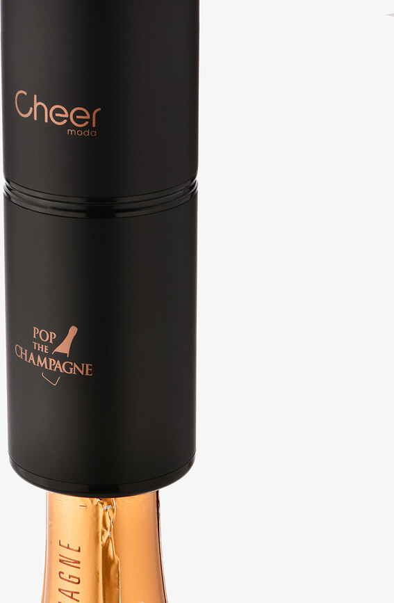 Abrebotellas eléctrico Ace, para champán, con tapón conservador Bubble, Set de 2 piezas