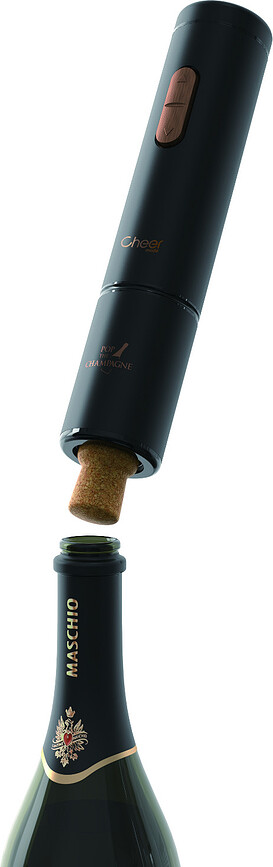 Ace Ouvre-Bouteille électrique, pour champagne, avec bouchon Bubble, Set 2 pièces