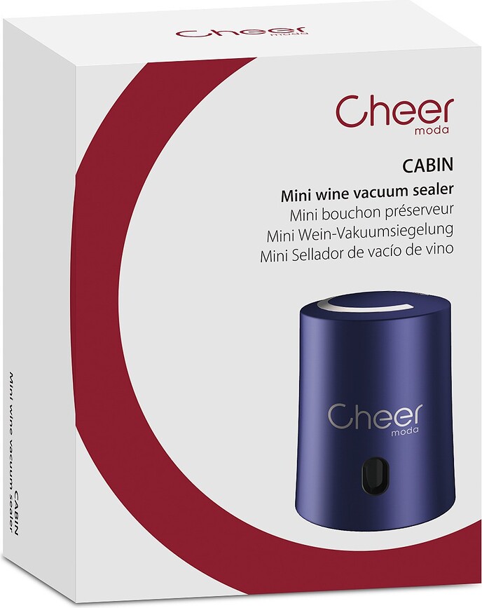 Cabin Čep vakuumski za vino crveni