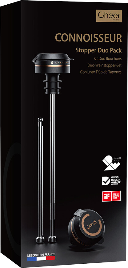 Connoisseur Bouchons et Tubes pour Distributeur, Set 4 pièces