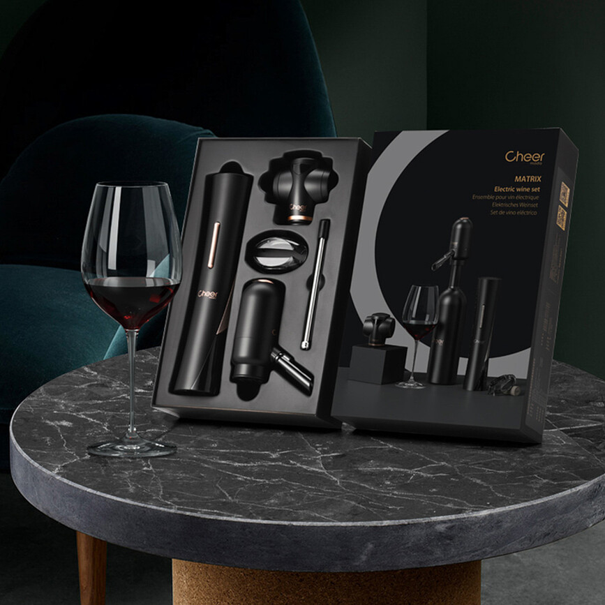 Juego de Accesorios para Vino Matrix, Set de 5 piezas