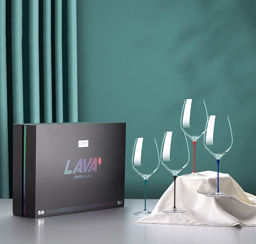 Lava Verres à Vin, Lot de 4