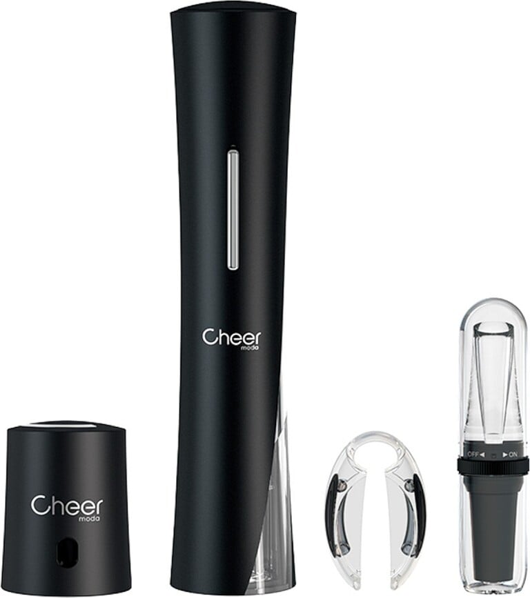 Skyline Wine accessories black 4 pcs.