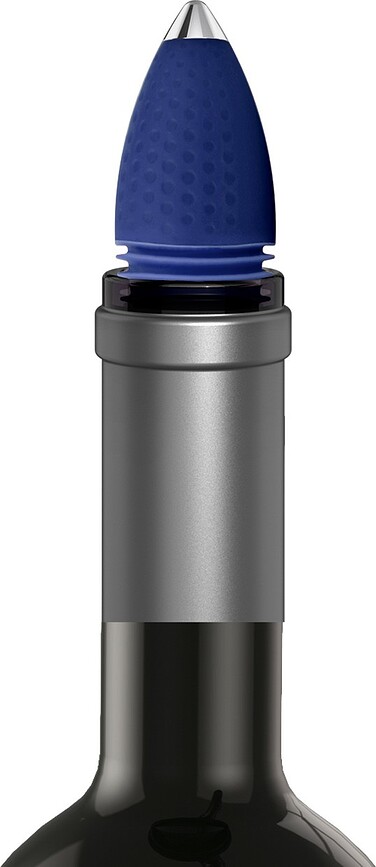 Tapón de Vino Rugby, negro