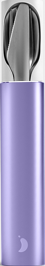 Chilly's Bottles Couverts avec paille et brosse de nettoyage, dans étui bleu, Set 6 pièces