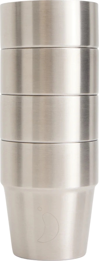 Chilly's Bottles Κούπες με θήκη, 266 ml, ανοξείδωτες, 5 τμχ