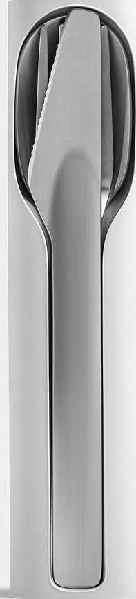 Chilly's Bottles Σετ Μαχαιροπίρουνα με καλαμάκι και βούρτσα καθαρισμού, σε μπλε θήκη, 6 τμχ