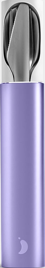 Chilly's Bottles Pribor za Jelo putni sa slamkom i četkicom za čišćenje u plavoj futroli Set od 6 dijelova