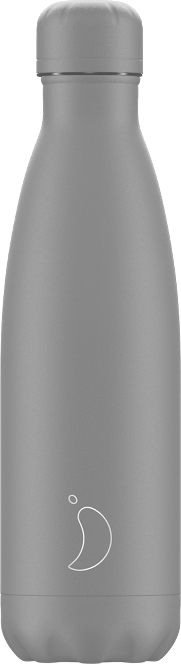 Monochrome Thermoflasche 500 ml, grau