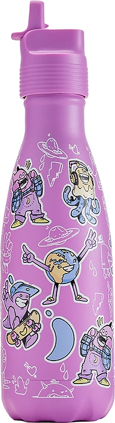 Original Kids Crew Bouteille Isotherme pour enfants, 350 ml, rose