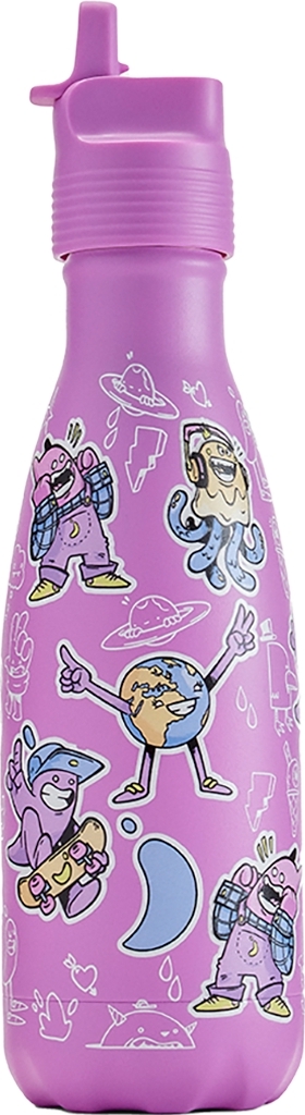 Original Kids Crew Kinder-Isolierflasche, 350 ml, rosa