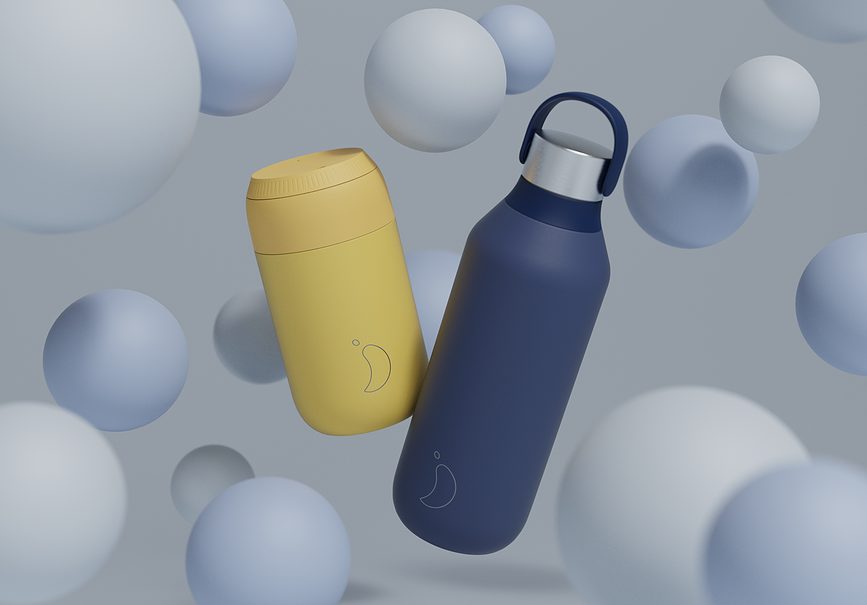 Series 2 Bouteille isotherme 500 ml, rouge-orangé