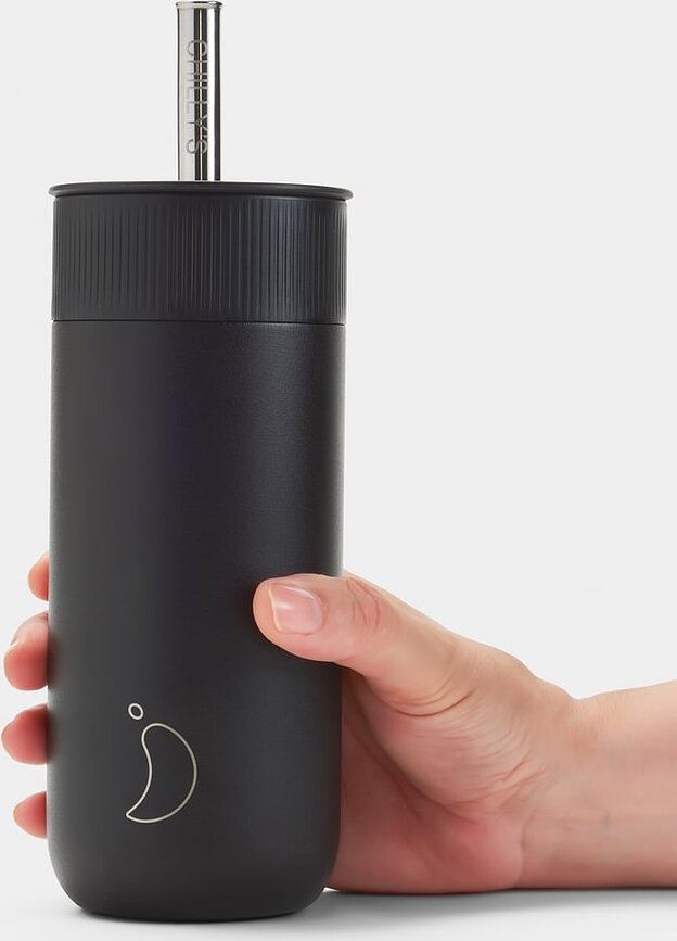 Series 2 Mug Isotherme avec paille, 500 ml, noir