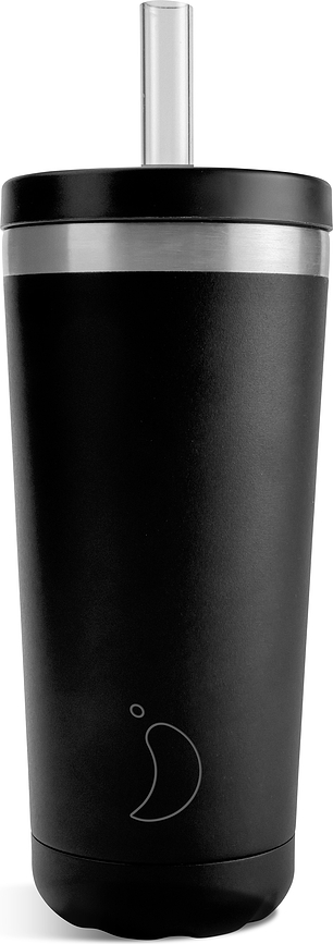 Vaso térmico con pajita Original, 500 ml, negro