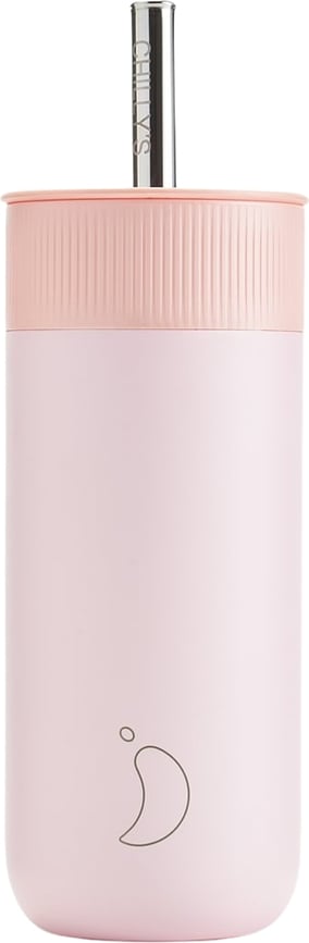 Vaso Térmico con pajita Serie 2, 500 ml, rosa