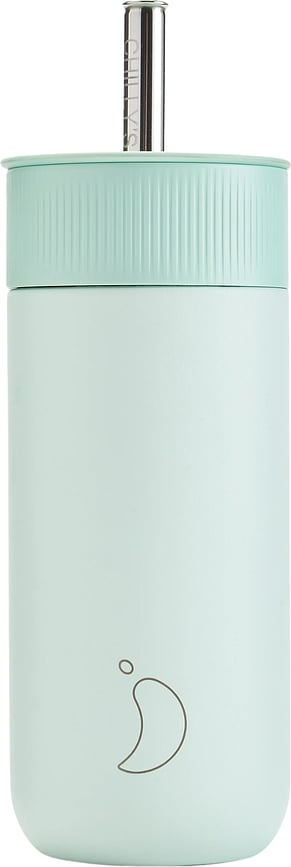 Vaso térmico con pajita Series 2, 500 ml, verde menta