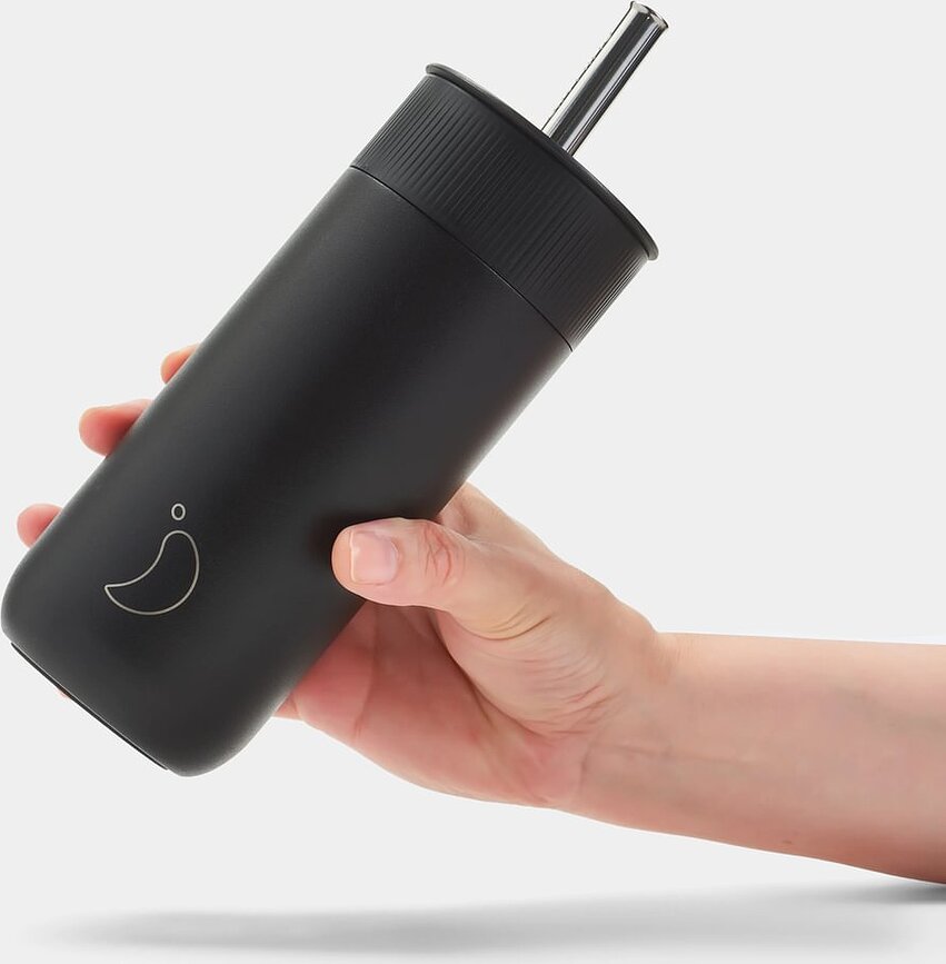 Vaso Térmico con pajita Series 2, 500 ml, negro