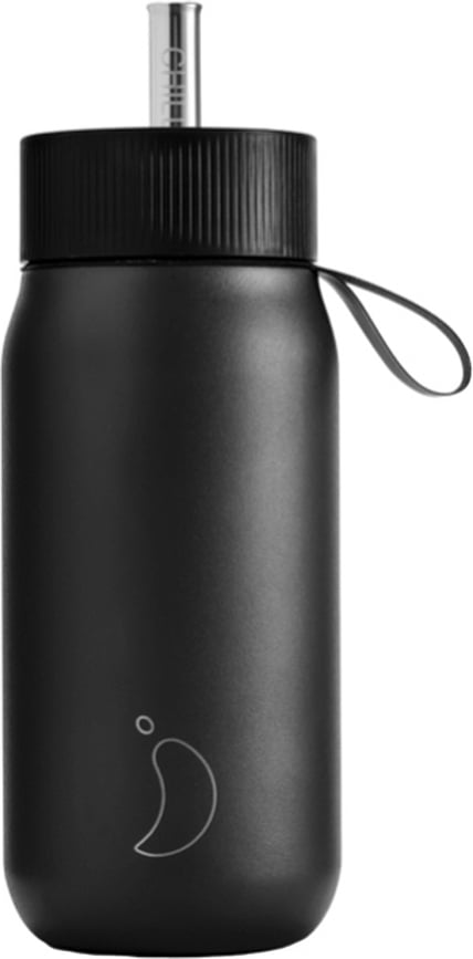 Vaso Térmico con pajita Series 2, 750 ml, negro