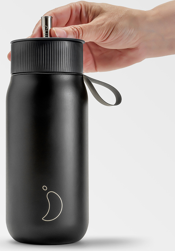 Vaso Térmico con pajita Series 2, 750 ml, azul marino