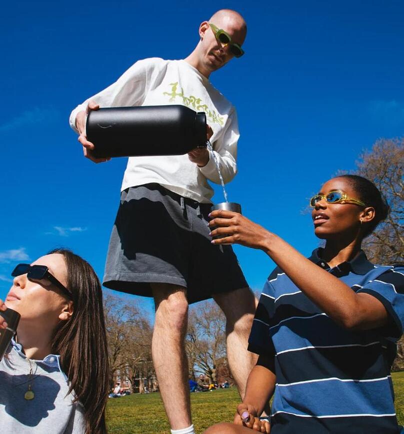 Vasos de acero Chilly's Bottles, 266 ml, con bolsa de transporte, Set de 5 piezas