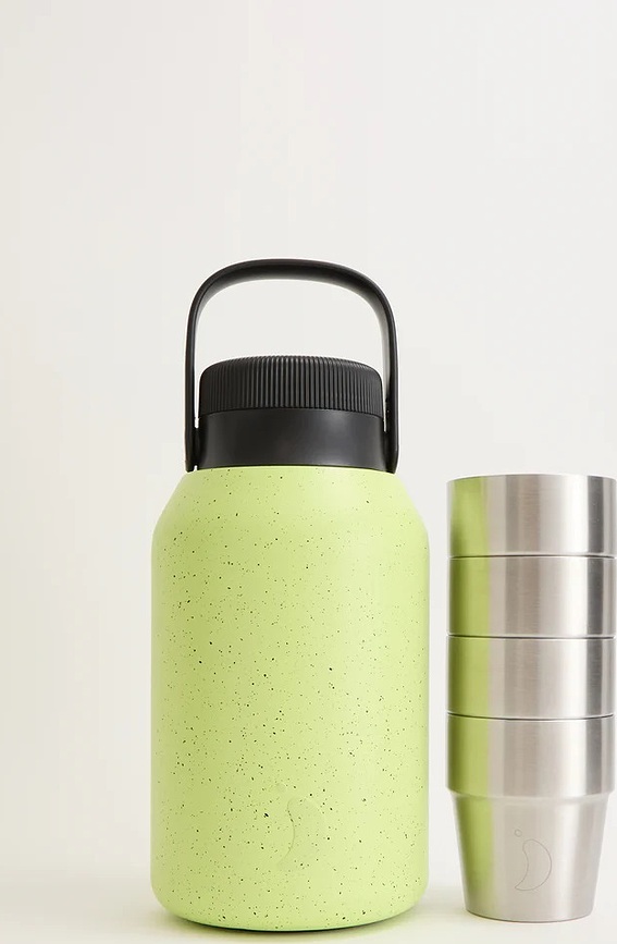 Vasos de acero Chilly's Bottles, 266 ml, con bolsa de transporte, Set de 5 piezas