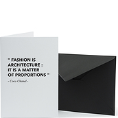 Architects Quotes Fashion Architecture Card with envelope