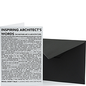 Architects Quotes Inspiring Words Card with envelope
