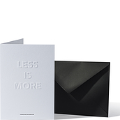 Architects Quotes Less Is More Card with envelope
