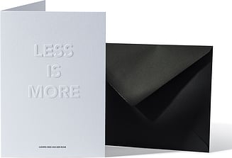 Architects Quotes Less Is More Ümbrikuga kaart