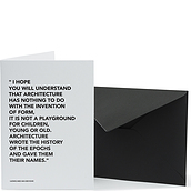 Architects Quotes Playground Card with envelope