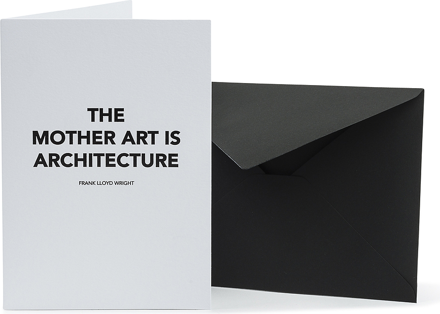 Architects Quotes Voščilnica z ovojnico, The Mother Art