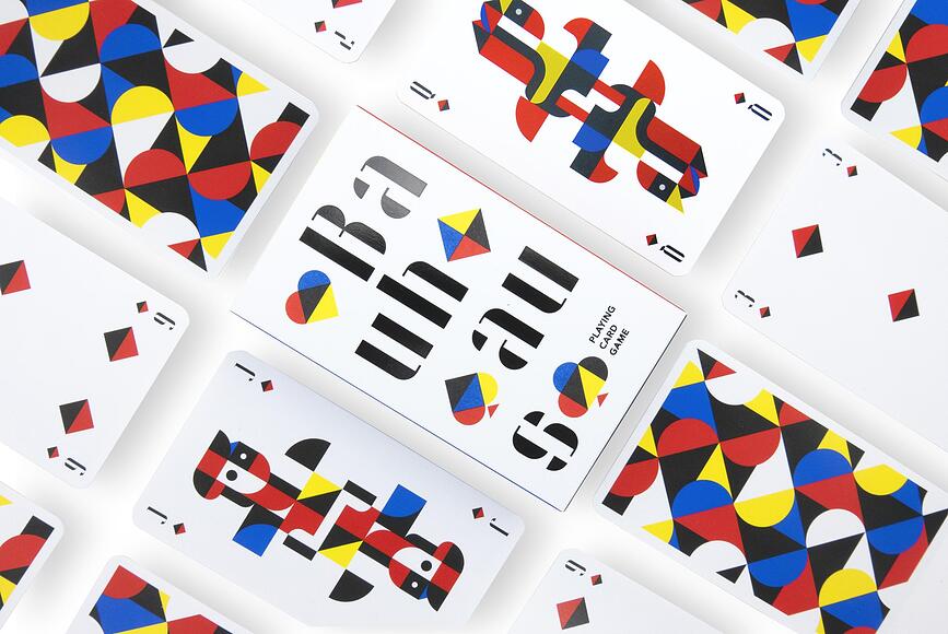 Bauhaus Playing cards - Cinqpoints CARDBAU | FormAdore