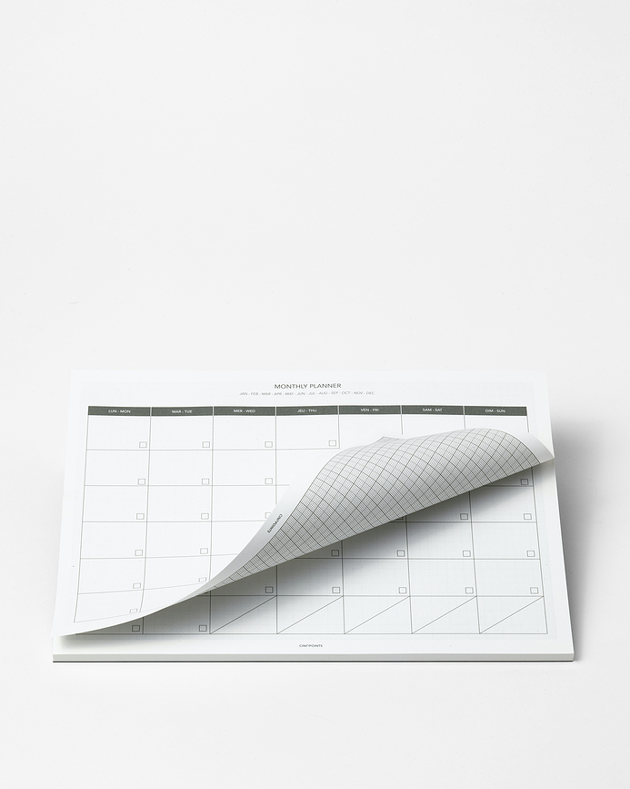 Cinqpoints Planificateur Mensuel, A4