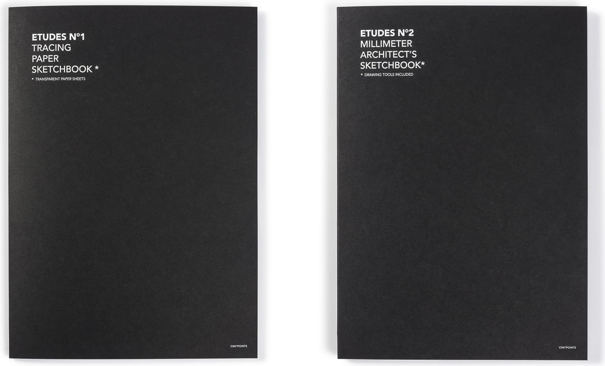 Set of Two Paper Sketchbooks - Etudes by Cinqpoints