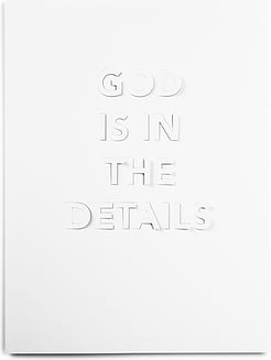 God Is In The Details Pilt 30 x 40 cm