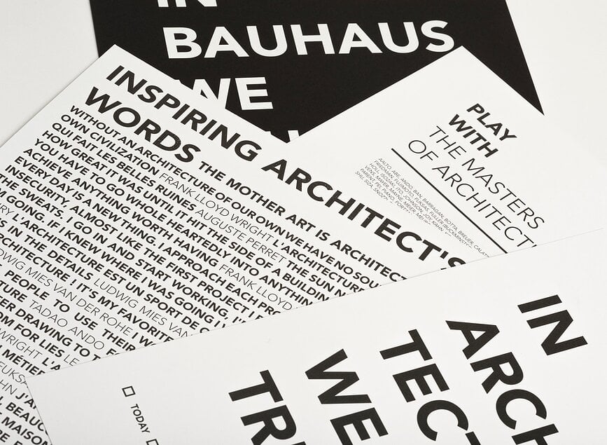 In Bauhaus We Trust Affiche