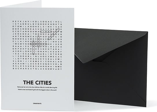 Kartka z kopertą Find Me Cities